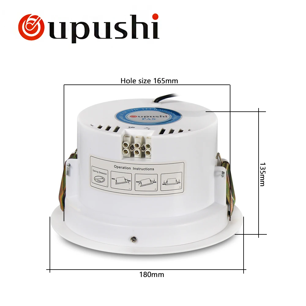 Уличный потолочный динамик OUPUSHI CE99D 4 5 дюйма 6 Вт белый для домашнего ресторана
