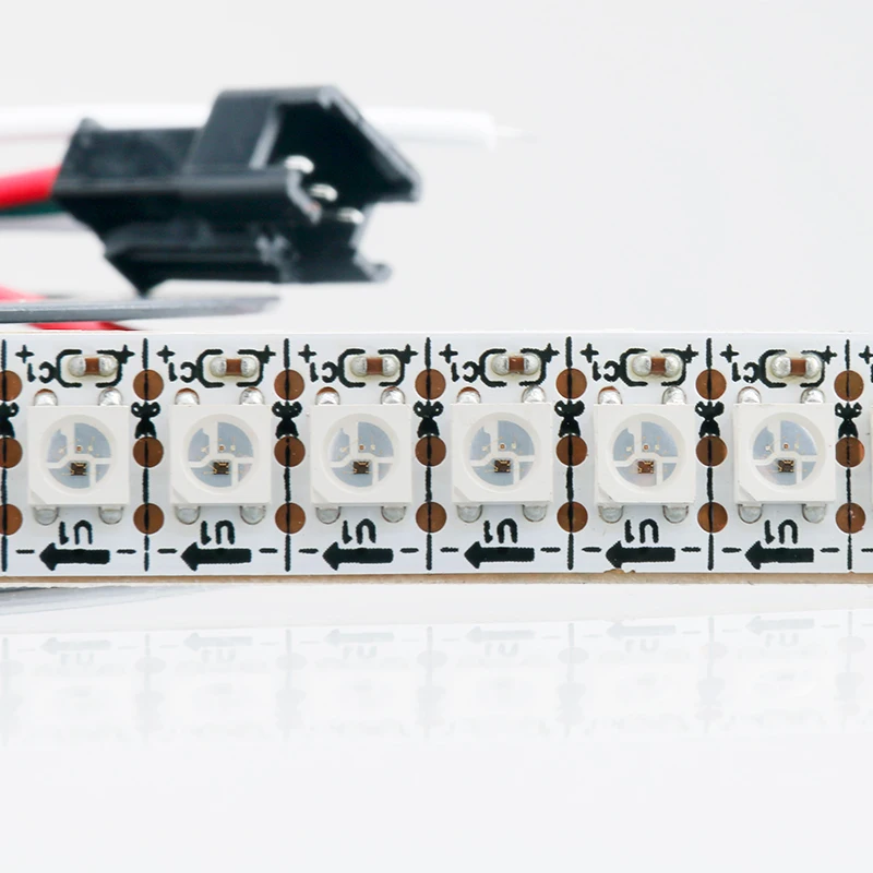 SMD5050 144 светодиодный s/m светодиодный адресуемых полосы света, цвет RGB пиксела полосы света, SK6812 IC вход DC5V, Мечта Цвет фона света