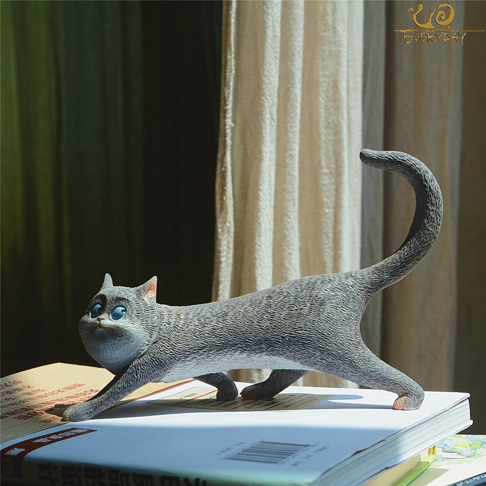 Повседневная коллекция фигурки животных Lucky Cat миниатюрные сказочные украшения