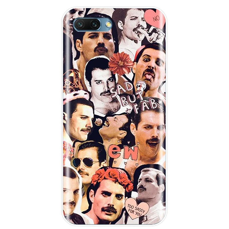Чехол Freddie Mercury Queen band мягкий силиконовый чехол для телефона Huawei Honor 8C 9 10 V10 NOTE10 lite