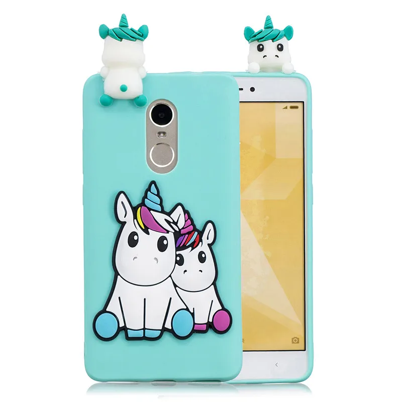 O Для Xiaomi Redmi Note 4X чехол для Coque Xiomi Xiaomi Redmi Note 4 4X чехол 3D единорог панда кукла игрушка Мягкий силиконовый чехол для телефона - Цвет: O