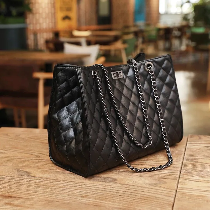 2019 модная большая женская Дорожная сумка на плечо стеганая из искусственной кожи