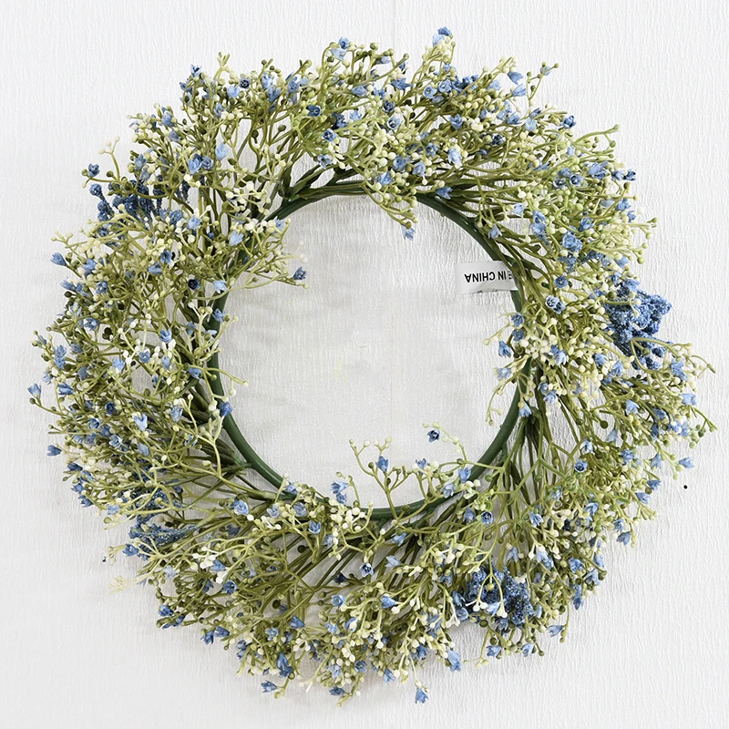 Домашние цветы цветы искусственные Gypsophila гирлянда имитация поддельный цветок Свадебный дом гостиная украшения комнатное растение стены материал подвеска дверь украшения - Цвет: L
