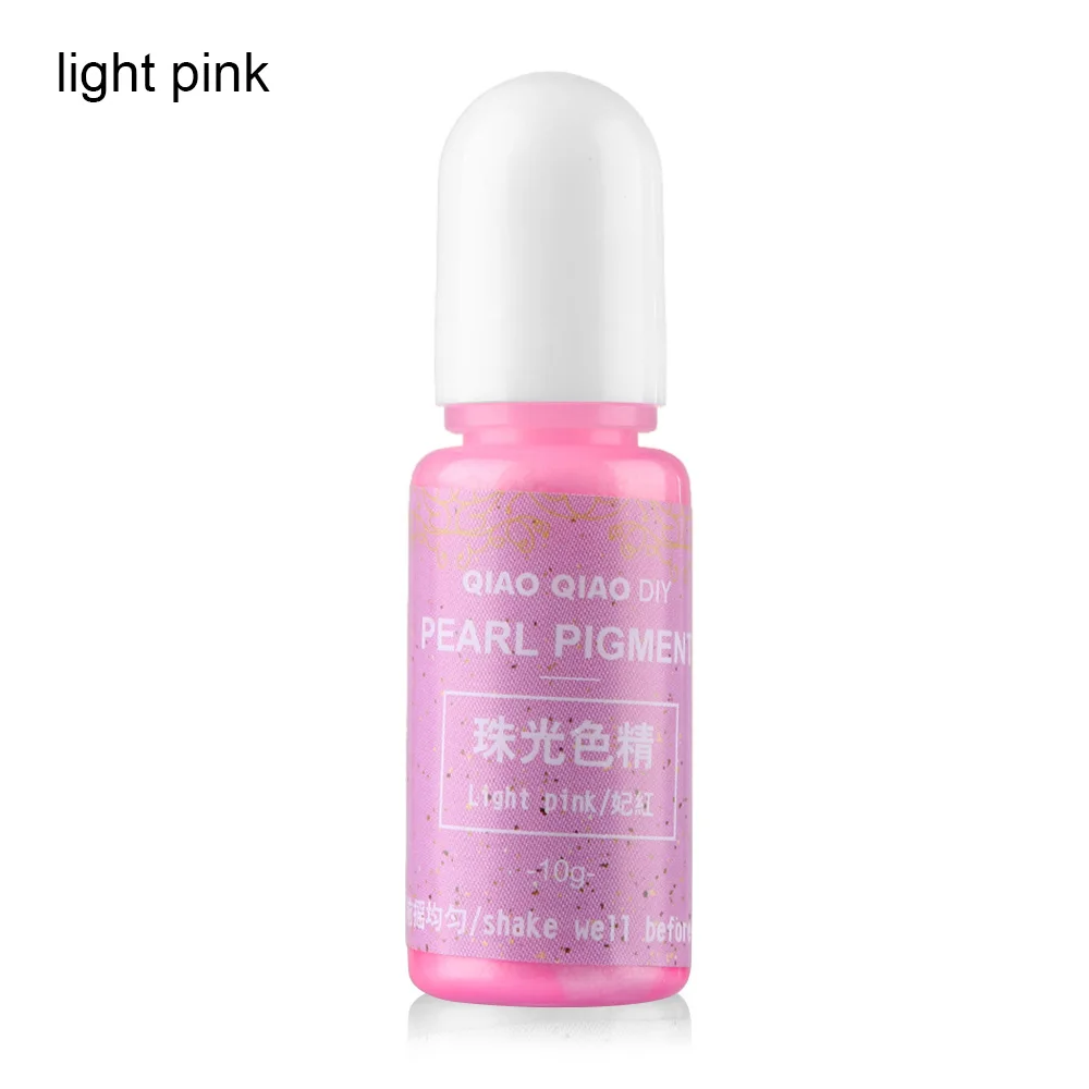 light pink 15 г/бутылка пигмент эпоксидная УФ Смола Сделай Сам ручной работы художественные поделки окрашивающий краситель Сделай Сам краситель мыло Изготовление ювелирных изделий - Цвет: light pink
