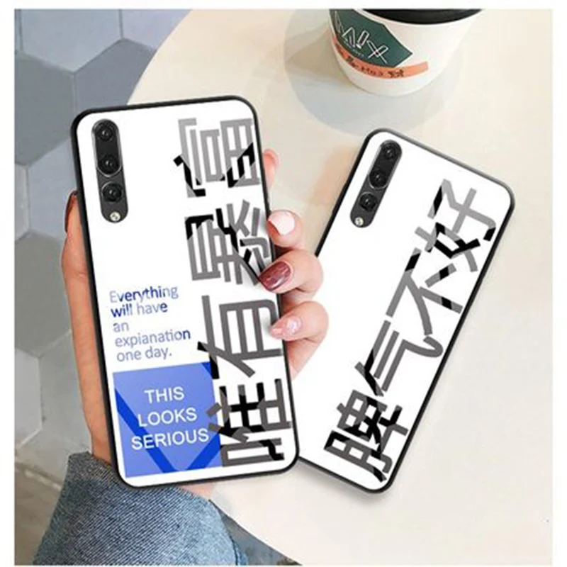 Fashion Tempered Glass Painted Cases For Huawei P20plus Case Back Cover P20 plus P20+ CLT-AL01 Protective Shell |