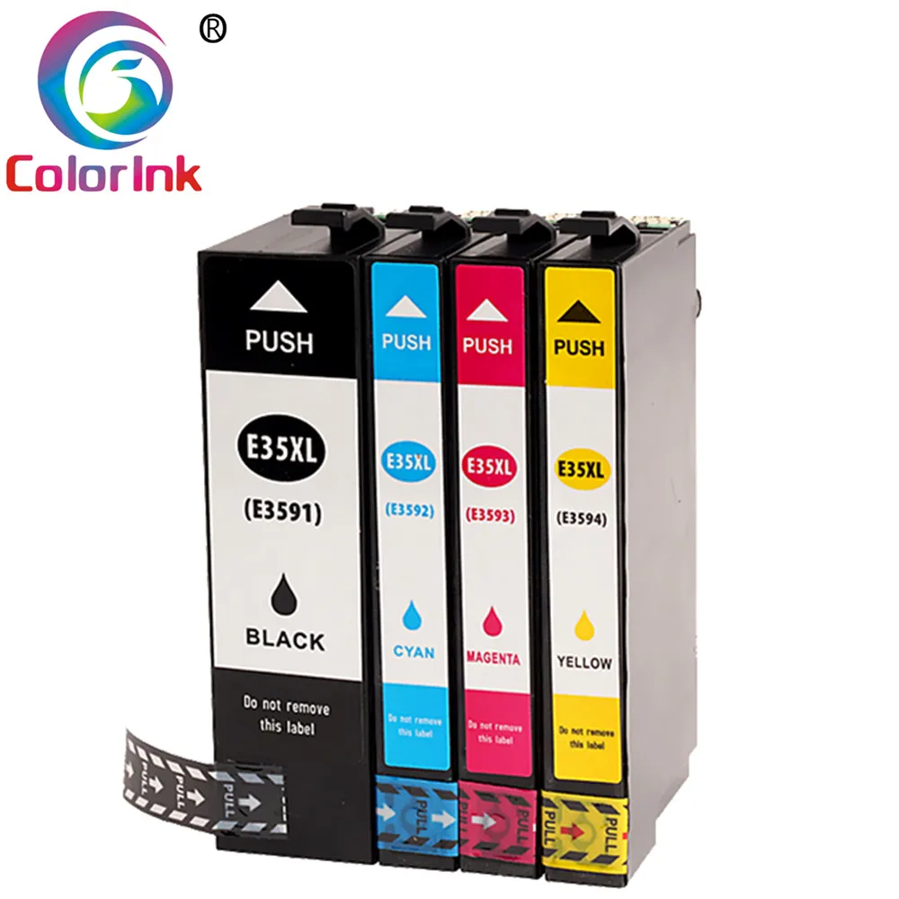 Цветные чернила для Epson E35XL T3591 чернильный картридж Epson Workforce Pro WF-4720DWF 4725DWF 4730 DTWF 4740 DTWF принтер Набор картриджей