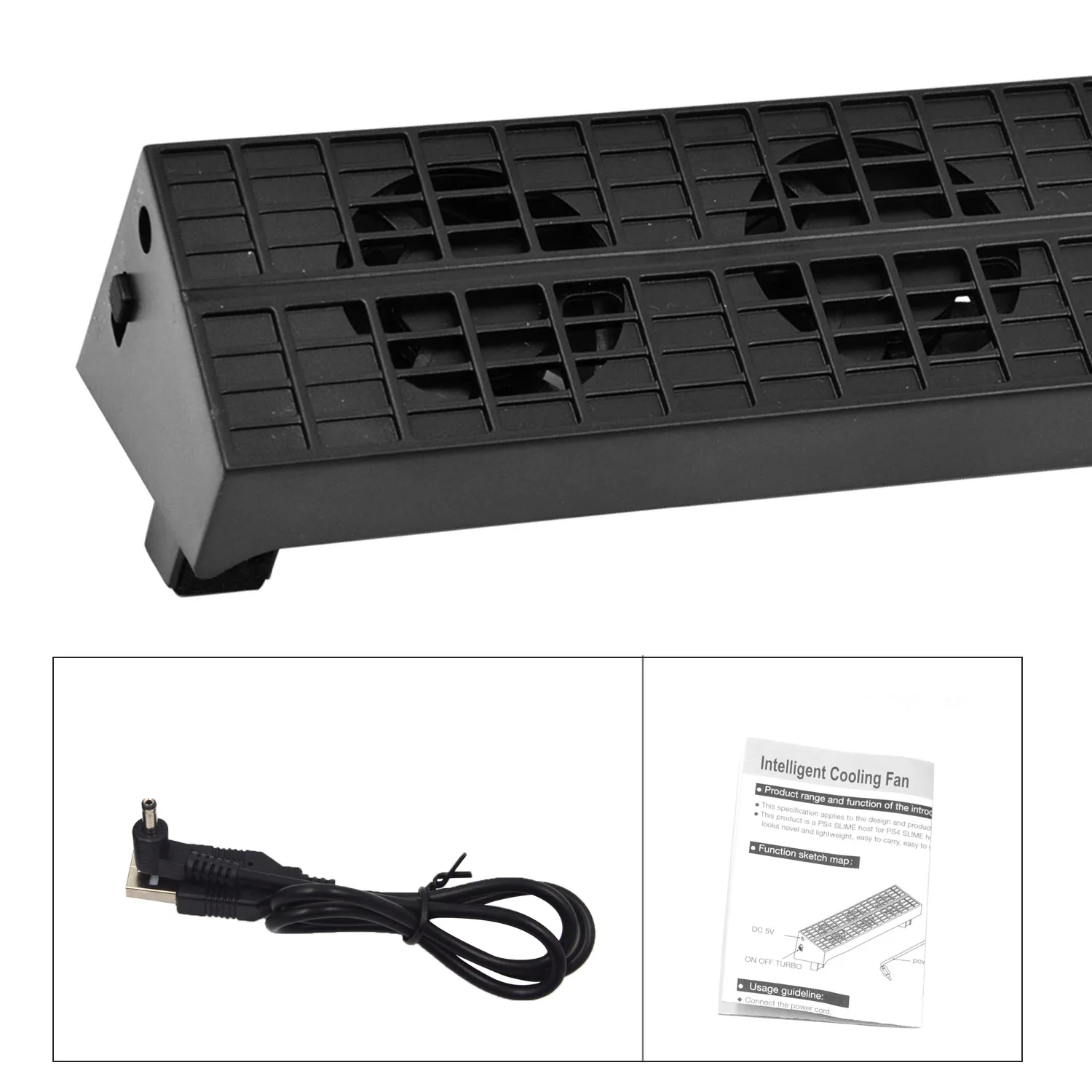 Мини вентилятор Bevigac с контролем температуры охлаждающая подставка теплоотводом