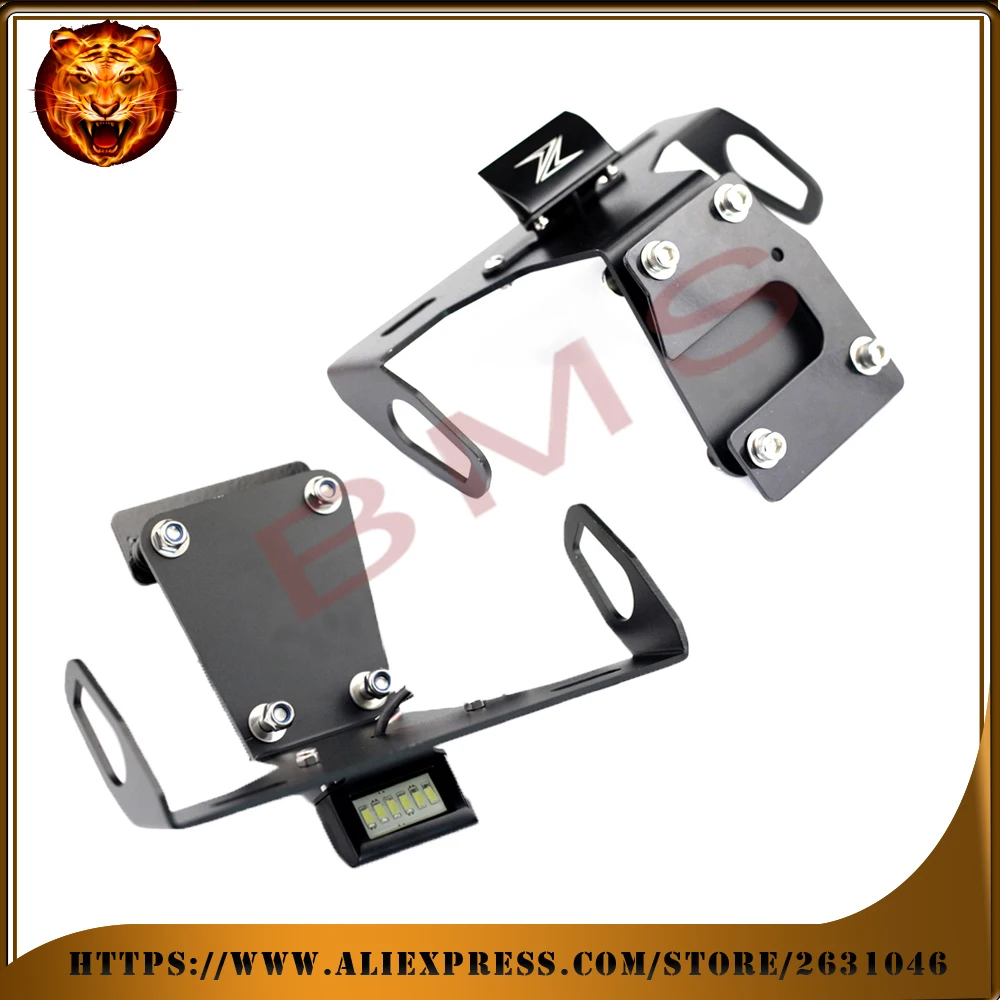 

Motorcycle Tail Tidy Fender Eliminator Registration License Plate Holder LED Light For KAWASAKI Z900 Z-900 900 2017 18 New logo