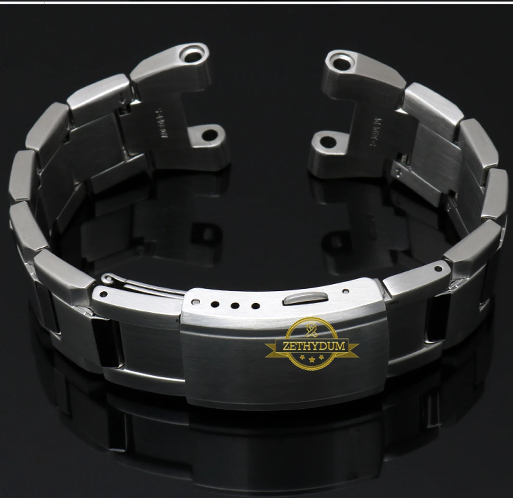 Высокое Качество Твердая нержавеющая сталь браслет для Casio GST-B100/S130/W300GL/400G/W330 GST-W120L/S120/W130L/S100/S110 ремешок для часов