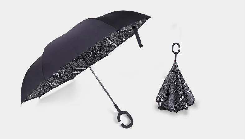 Double-deck C-type reverse umbrella without holding automobile free shipping | Дом и сад