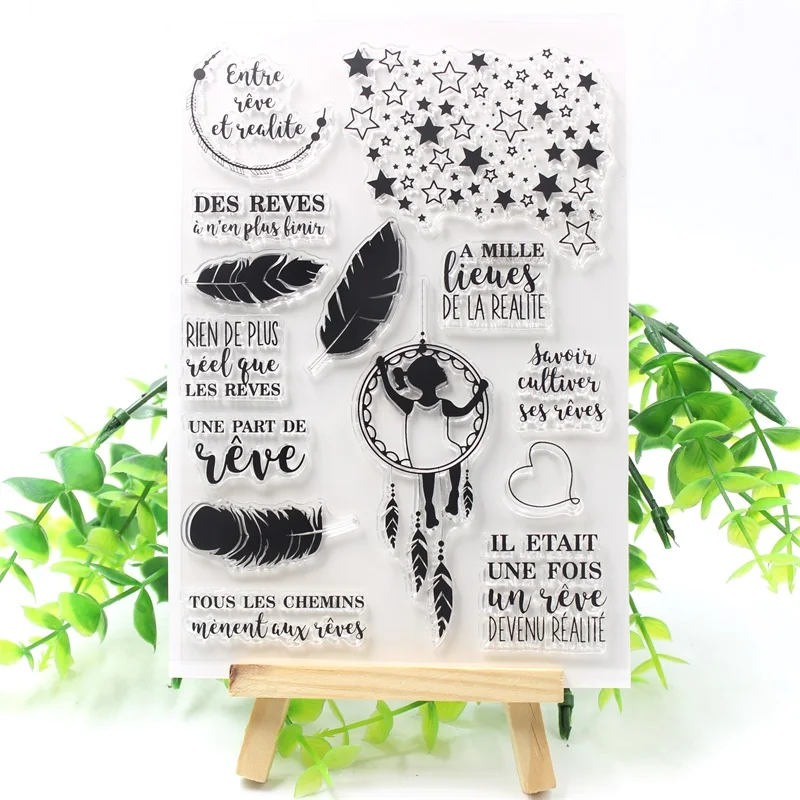 Ловец снов прозрачный силиконовый штампы для DIY Скрапбукинг/Card Making/Дети