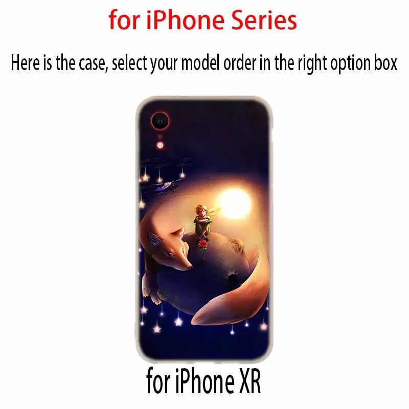 Чехол для телефона iPhone 11 Pro X XS Max XR 6 7 8 Plus 5 4S SE Little Prince Акварельная сумка Funda etui bumper