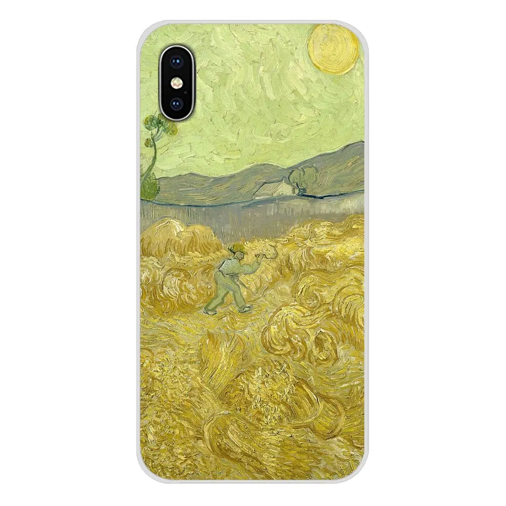 Мягкий чехол из ТПУ Для Xiaomi Mi4 Mi5 Mi5S Mi6 Mi A1 A2 5X 6X 8 9 Lite SE Pro Max Mix 2 3 2S Sunflower Vincent Van Gogh Starry