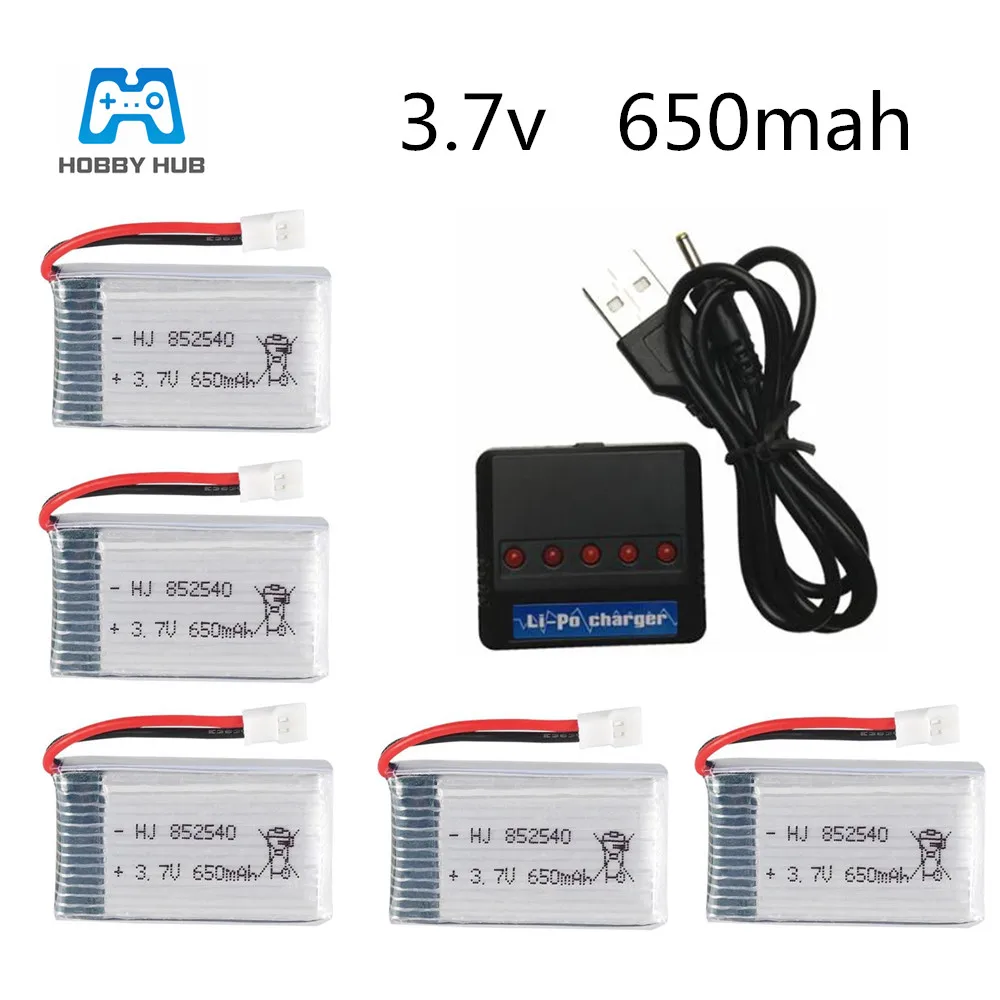 Аккумулятор lipo 3 7 в 650 мА · ч с зарядным устройством для квадрокоптера SYMA X5C X5C-1 X5 M68