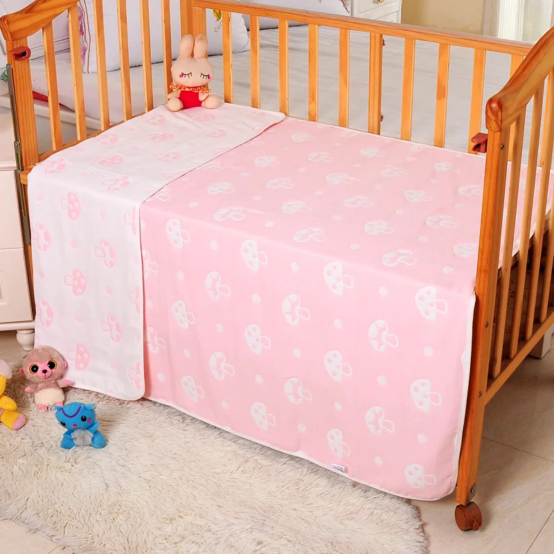MUSHROOM PINK 6 слоев детское одеяло Многофункциональный Хлопковые газовые гольфы до колена постельные принадлежности Стёганое одеяло сиденья на осень новорожденных Одеяло детский банный Полотенца - Цвет: MUSHROOM PINK