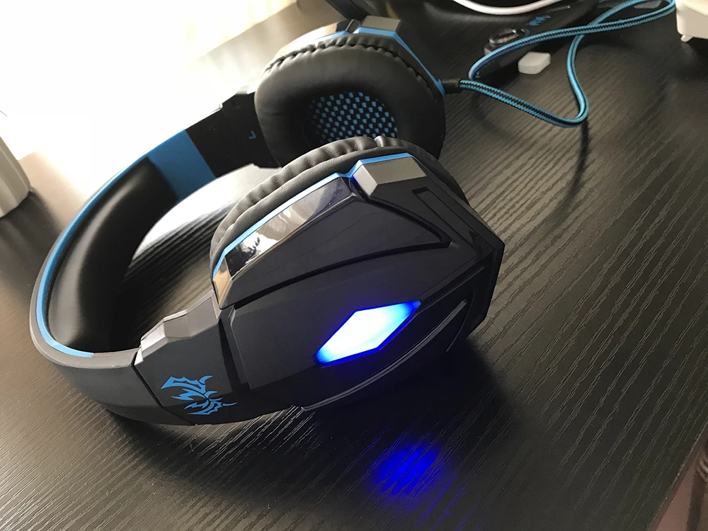 KOTION каждый Игровые наушники гарнитура глубокий бас стерео проводные геймерские наушники микрофон с подсветкой для PS4 телефона ПК ноутбука