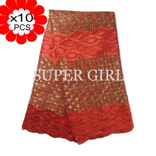 Зеленый Цвет Африканский Кружево ткань Новое поступление 2017 года шнур для