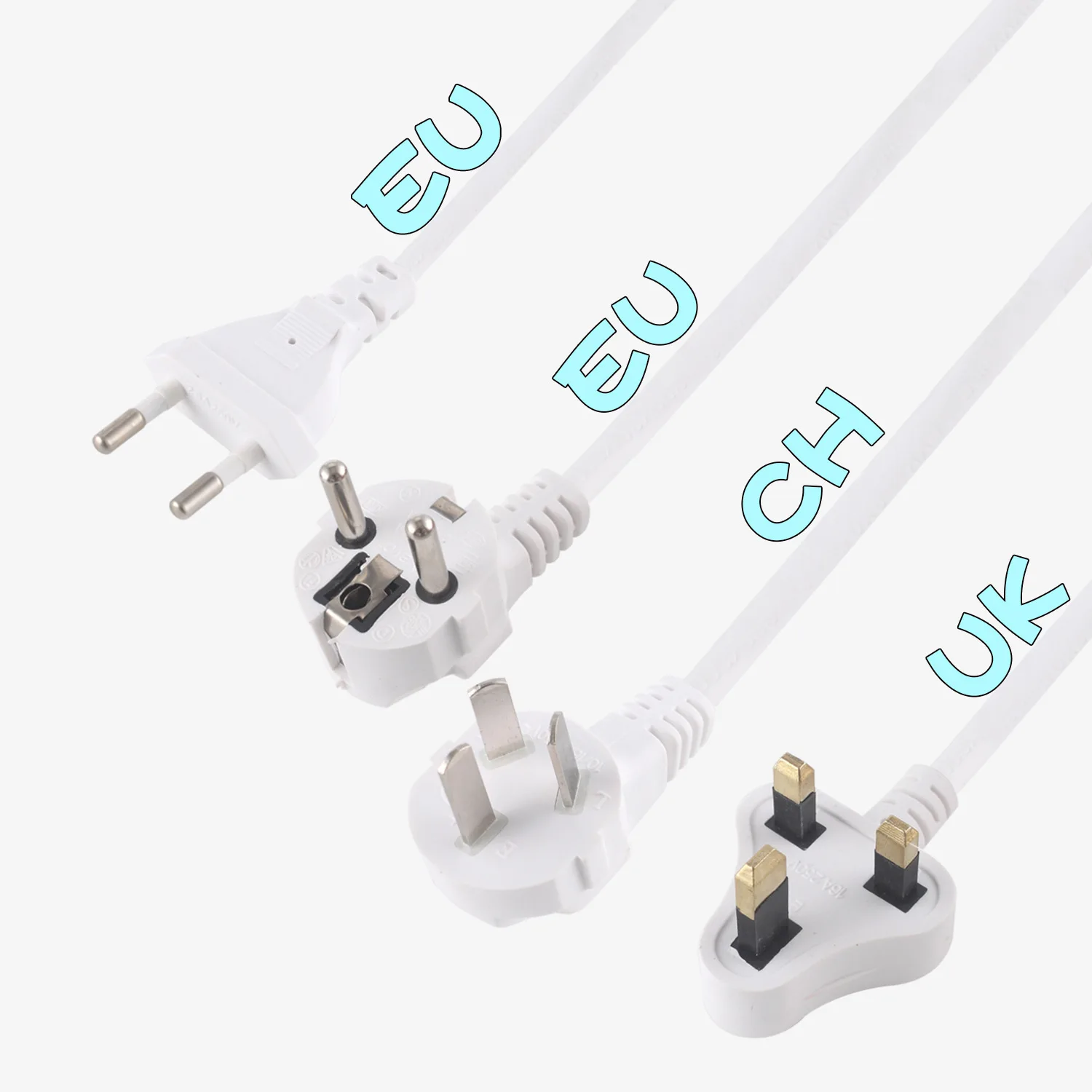 USB Мощность полосы 3 Универсальный AC Розетка с розетки выключатель 2 м кабель
