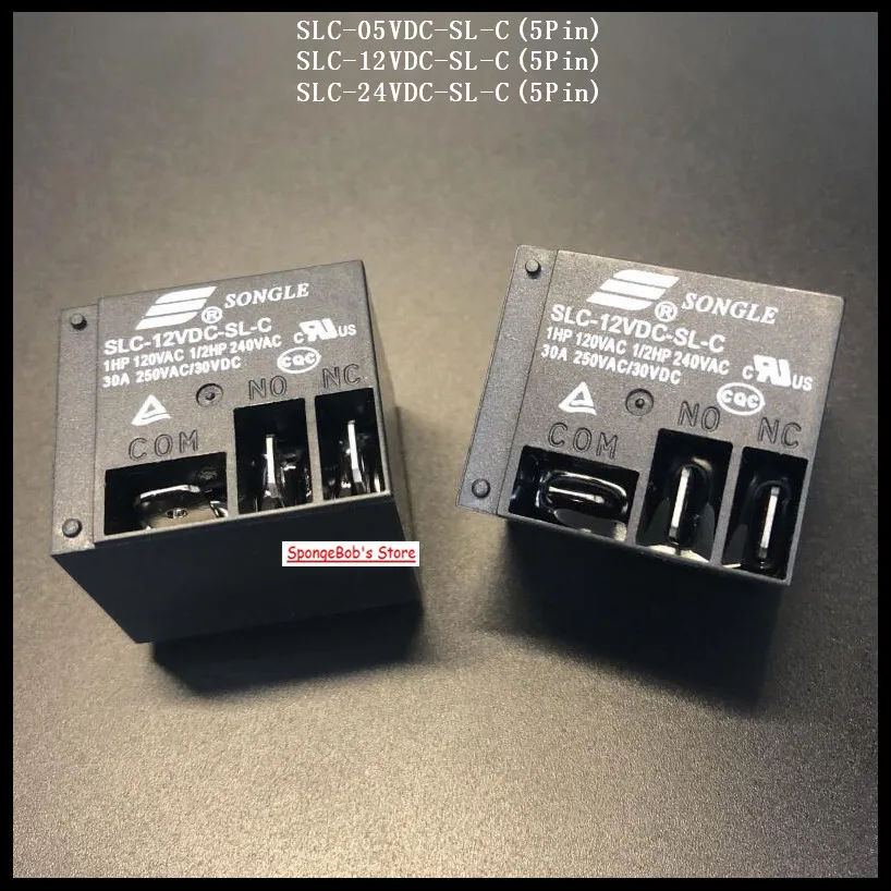 Реле мощности 5 контактов В 12 24 30 А T91 2 шт./лот SLC-05VDC-SL-C / SLC-12VDC-SL-C SLC-24VDC-SL-C |