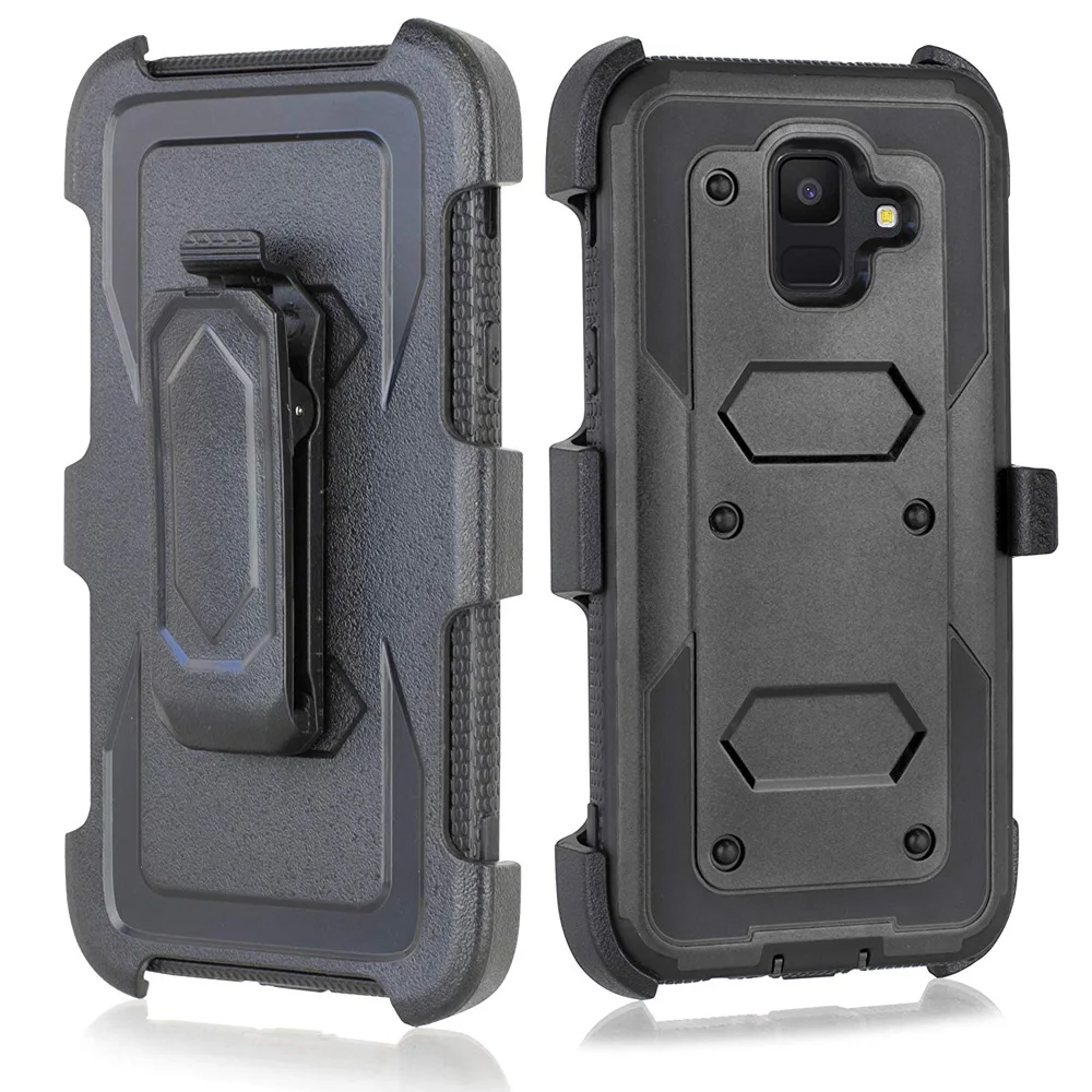 Для samsung Galaxy A6 2018 Case Heavy Duty гибридный прочный корпус с Зажим для ремня чехол