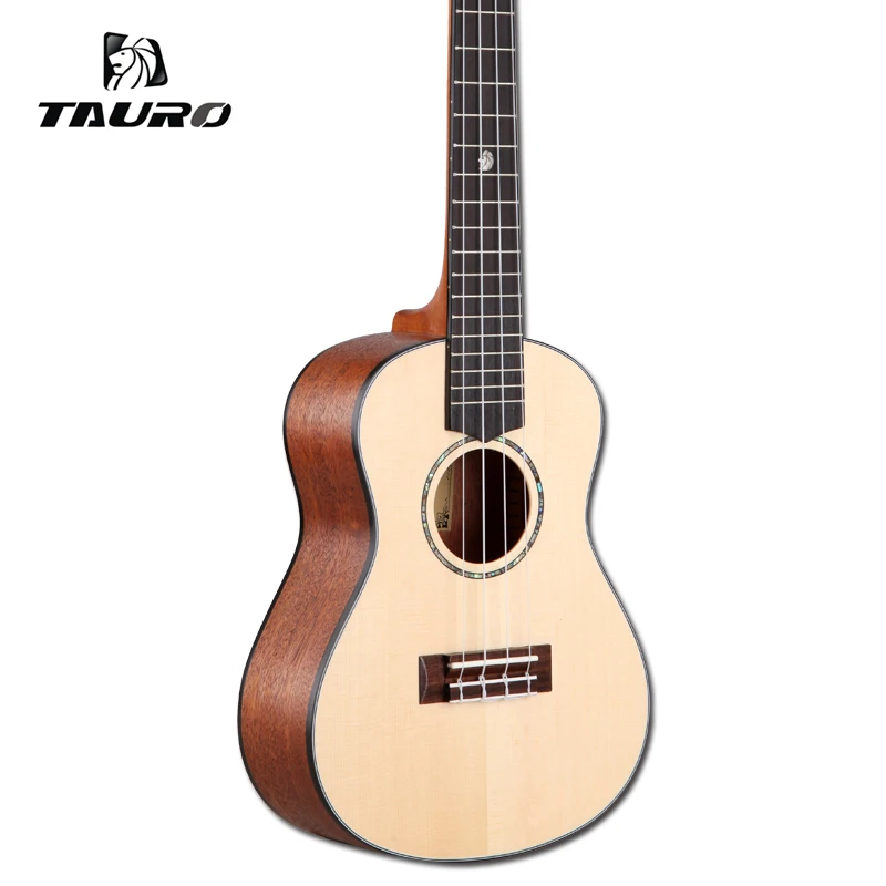 Укулеле из твердой ели тенор Гавайская Топ укулеле 26 дюймов маленькая гитара