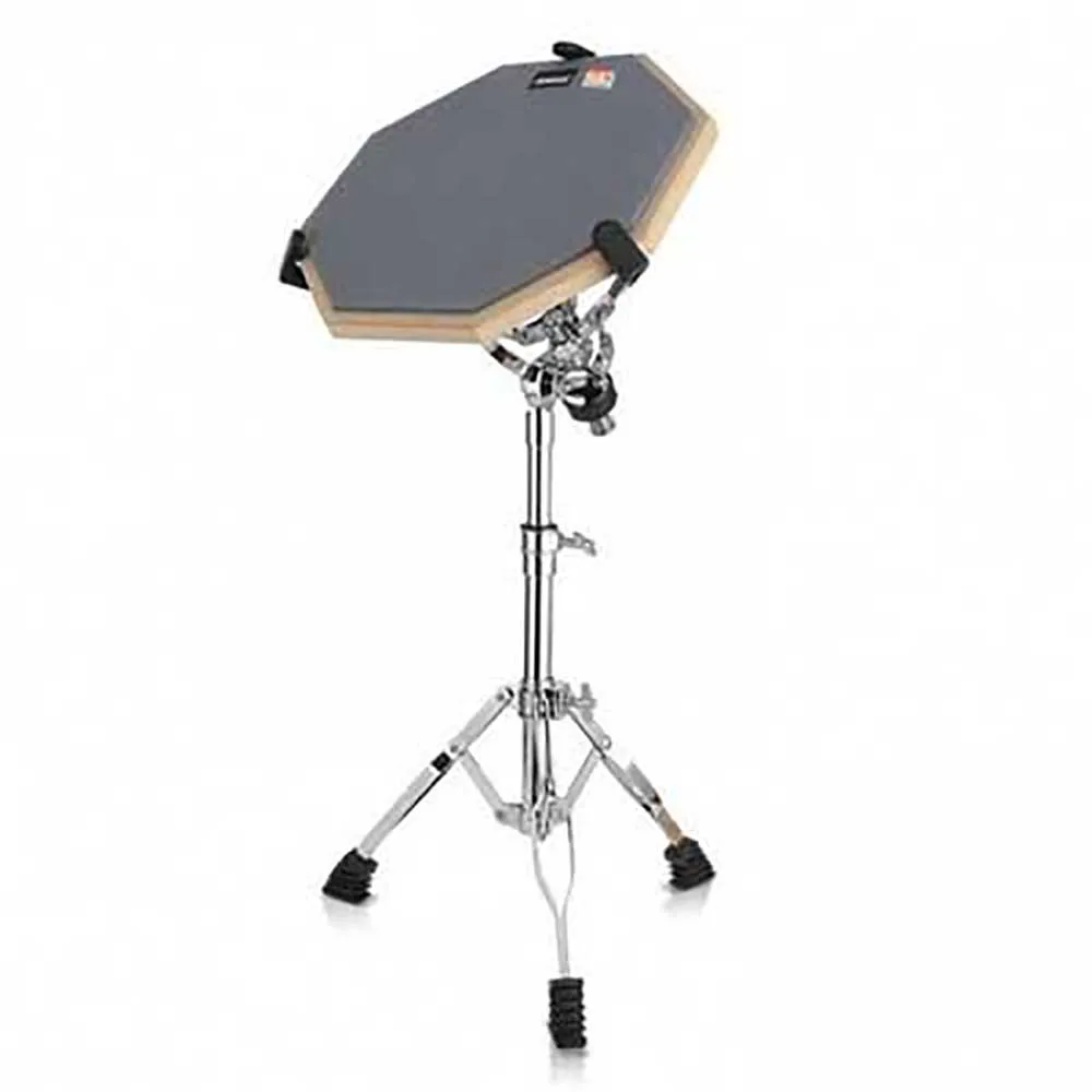 

8 Inch Gray Rubber Wooden Dumb Drum Practice Training Drum with Stand Music Instruments for Jazz Drums Exercise