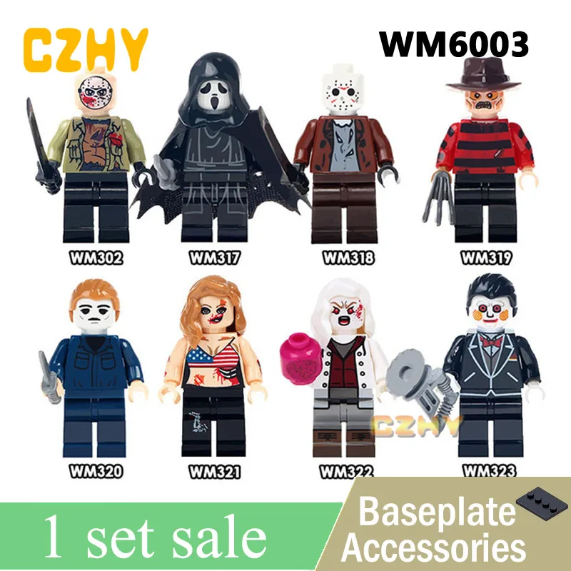 WM6003 Набор Дамблдора Квиррелл Филч Гермиона Рон Hogwartsed строительные игрушки поп Гарри серии гонтеры фигурки WM6047 - Цвет: WM6003