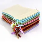 5 шт.лот мешочки для ювелирных изделий, Подарочный пакет и упаковочные тканевые мешочки на шнурке для ювелирных изделий, фурнитура для свадьбы, помолвки, сделай сам