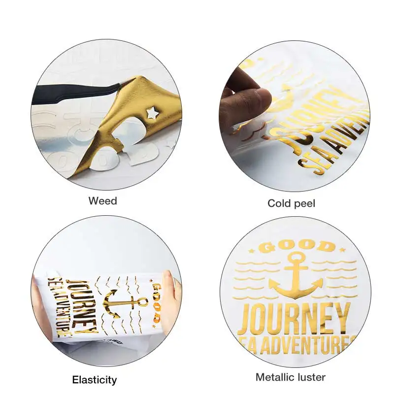 Металлическая теплопередача винилового железа на виниле для футболок 50Х100 см