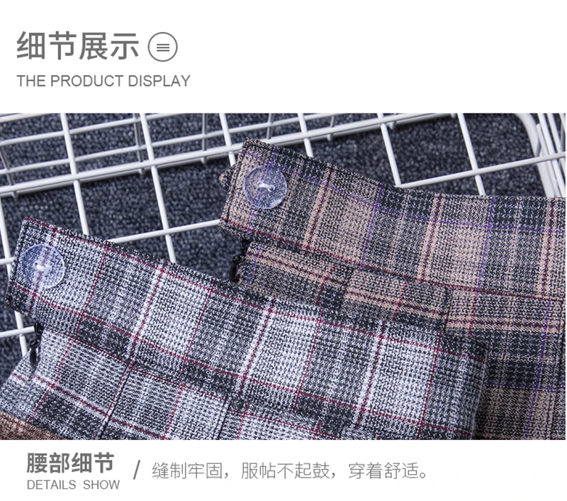 Юбки размера плюс, 3 XL, короткие, женские, новые, летние, трапециевидные, для школы, высокая талия, модная клетчатая плиссированная юбка, женская, Корейская, элегантная юбка