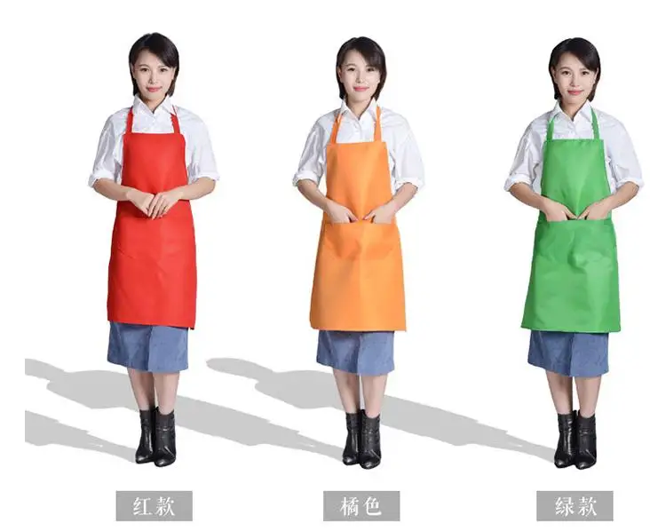 Women Apron With Pockets Kitchen Restaurant Cooking Shop Art Work Baking Dress | Дом и сад