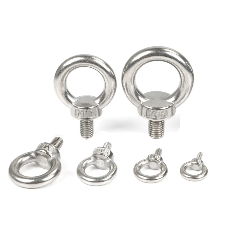 Кольцевая гайка кольцевой винт Eyebolt из нержавеющей стали M4 M5 M6 M8 M10 M12|steel nut|screw m12nut