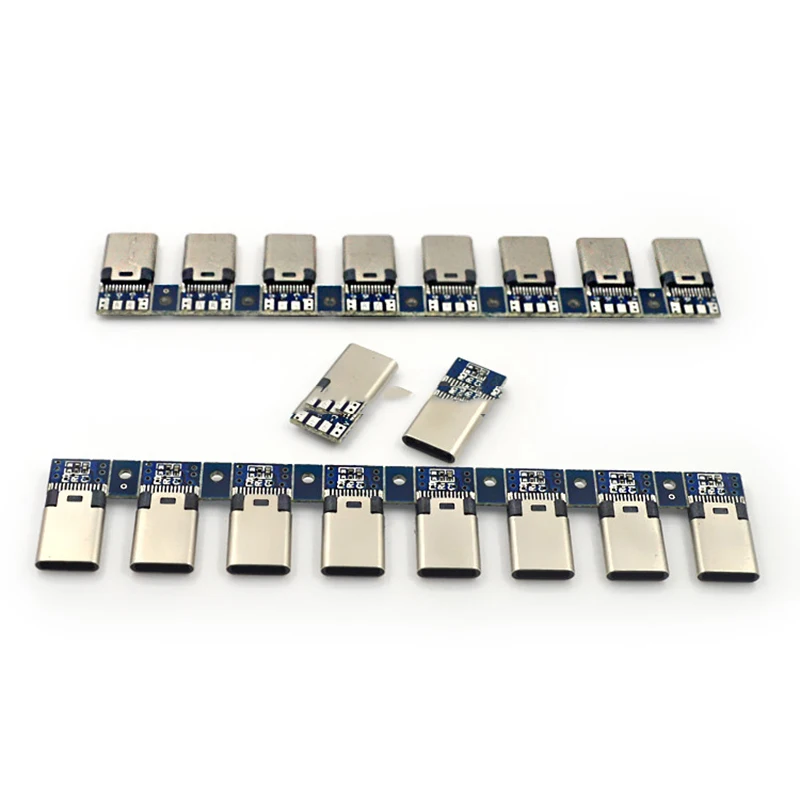 10 шт. Блок розетки TYPE - C источника питания постоянного тока с включателем 1.0 Draw 3.0 Cleat Male Switch Element USB Connector on.