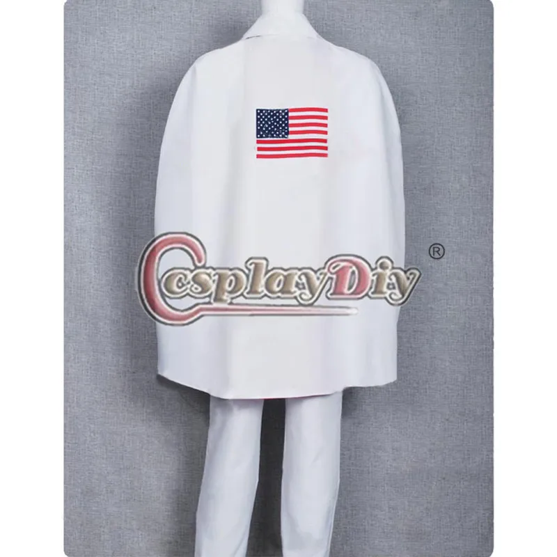 Cosplaydiy Daredevil Evel Knievel мотоцикл патриотический Взрослый Хэллоуин Косплей Костюм с