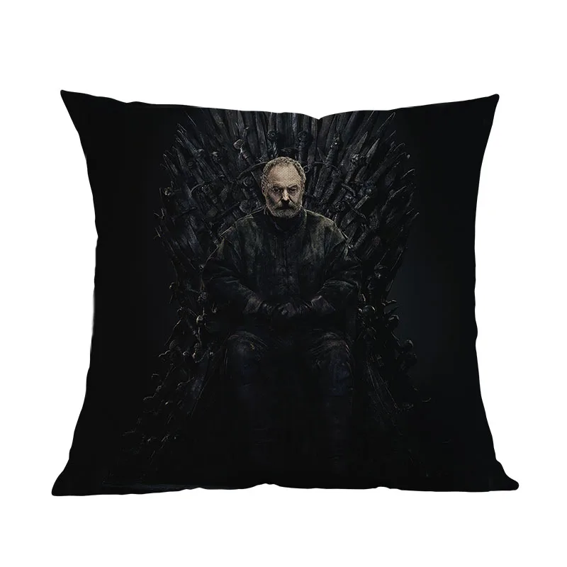 Davos Seaworth Темный цвет Игра престолов 8 символов Дейенерис Джон Сноу Железный Трон наволочка для дома диван стул украшение автомобиля чехлы для подушек - Цвет: Davos Seaworth