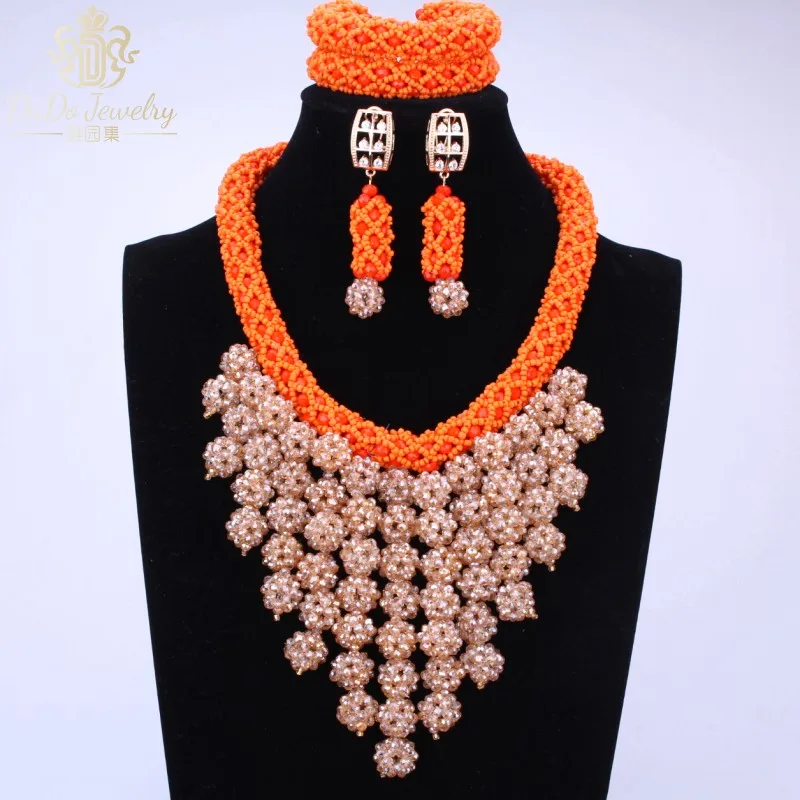 Великолепные Хрустальные шарики бусины для женщин оранжевые итальянские