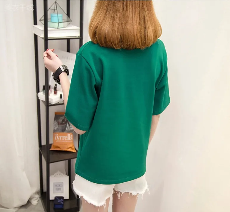 New Summer Fashion Women Loose Rabbit T Shirts Simple Exquisite Ladies Party Office Shopping OL T-shirt Clothes XXL | Женская одежда