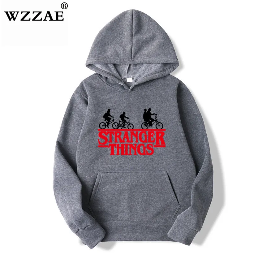 Мужская и Женская толстовка с надписью Stranger Things осенняя Толстовка в стиле