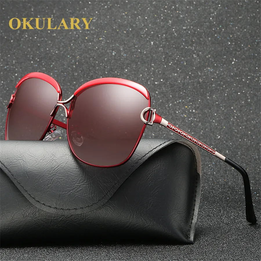OKULARY поляризованных солнцезащитных очков Для женщин Мода Glasse Брендовая