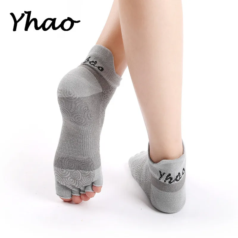 Yhao профессиональные носки для йоги без пятки женщин износостойкие нескользящие