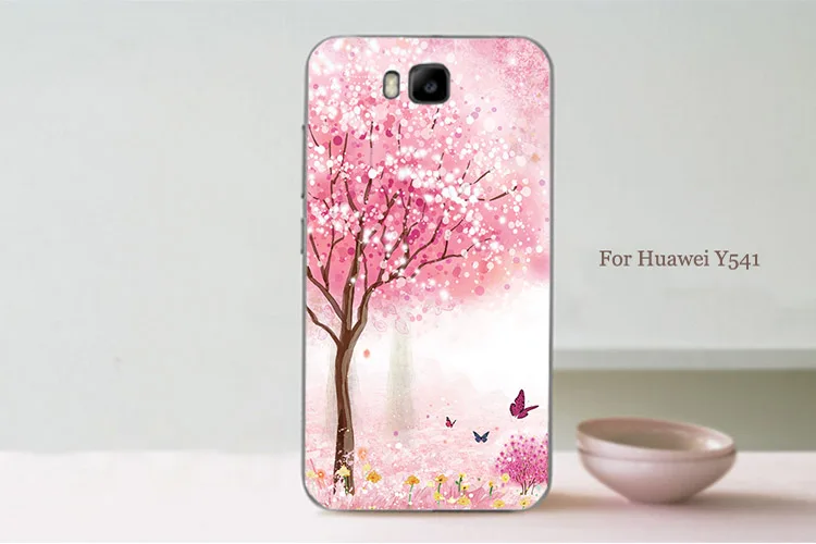 For HUAWEI Y541 Y5C Protect Skin Back Cover Bright 10 Colored Design Case 3D diy Painting Huawei y541 Y5c case cover Shell | Мобильные