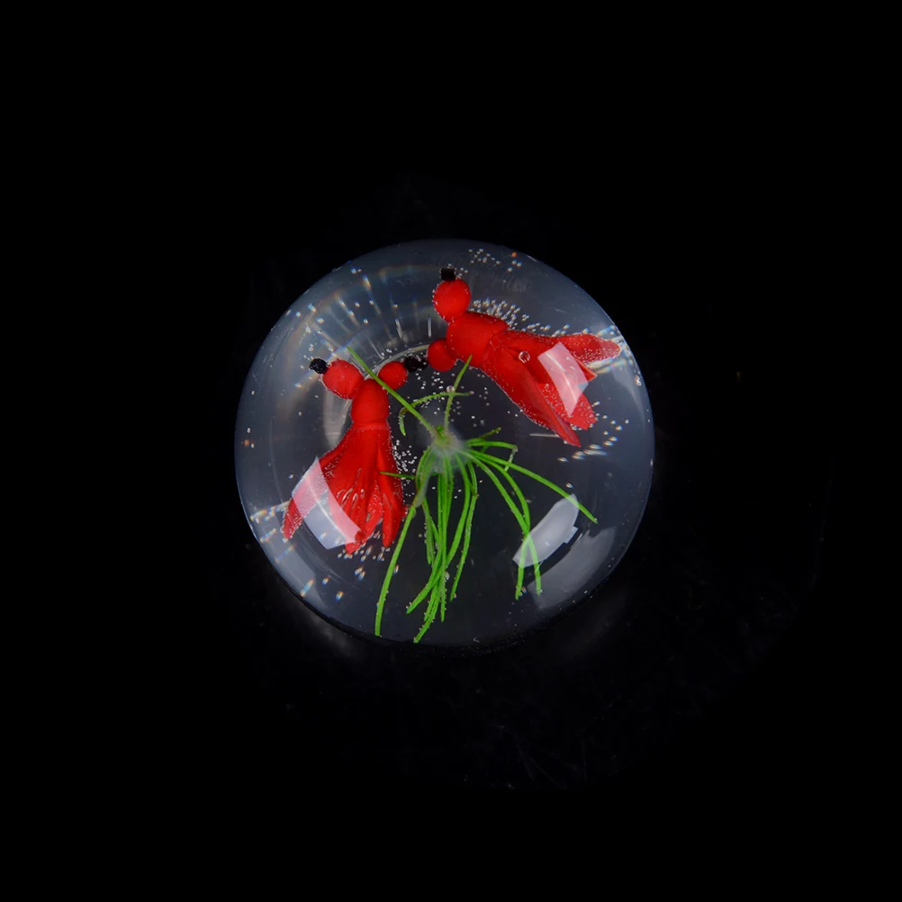 Мини аквариум DIY Полимерные Подвески Инструменты прозрачные золотые рыбки танки