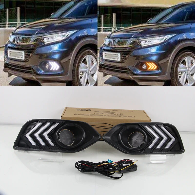 Светодиодный дневные ходовые огни для Honda вариабельности сердечного ритма HR V 2018