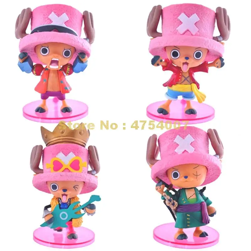 4 шт./компл. Аниме one piece 1th Тони Чоппер модель для косплея ПВХ экшн-фигурка кукла
