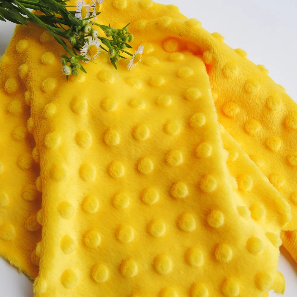 Бесплатная доставка Мягкий Минки Dot Ткань плюшевые Продавец Метр Популярные