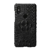 original cowhide phone case for xiaomi mi 9 9t 10 pro 8 lite a2 a3 crocodile grain cover for redmi note 8 pro note 8t 7 5 plus