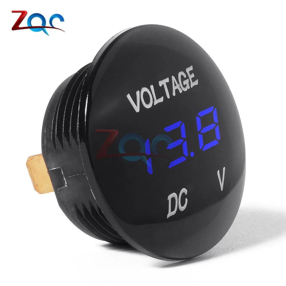 DC 5 V-48 V Автомобиль Мотоцикл DC5V-48V LED панель Цифровой Вольтметр напряжения метр дисплей вольтметр 12V 24V 36 Вт водостойкый LED