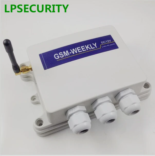 Водонепроницаемый GSM контроллер недельного таймера LPSECURITY резервное копирование