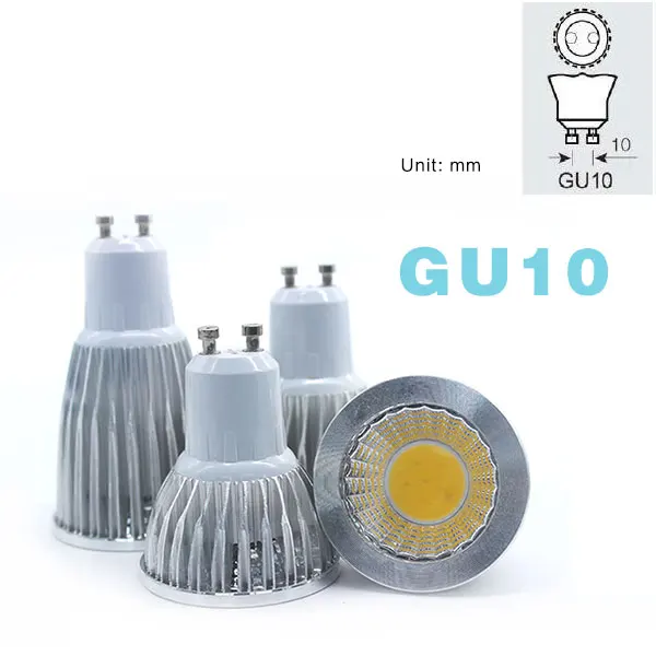 GU10 COB 85 TO 265V Прожектор E27 светодиодный светильник GU10 GU5.3 лампы 9W12W 15W Лампа 220V E27 E14 дома Bombillas MR16 DC12V светодиодный свет - Испускаемый цвет: GU10 COB 85 TO 265V