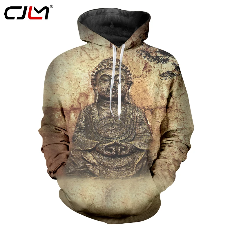 Мужская толстовка CJLM Новое поступление 2018 модная 3D Толстовка с принтом статуи